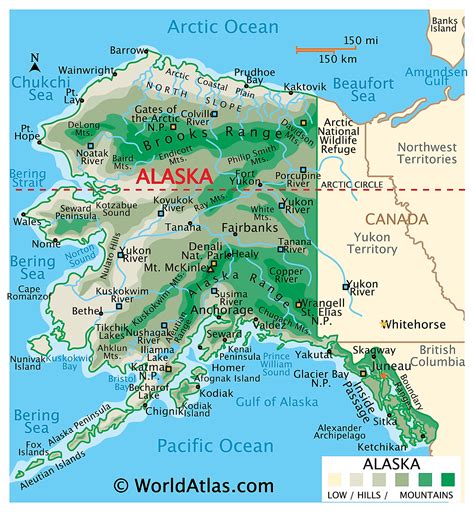 major landforms in alaska.